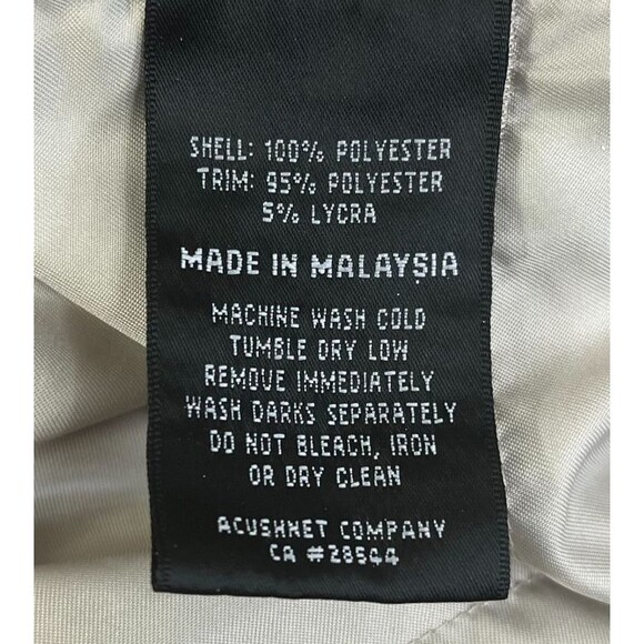 FootJoy Windbreaker Pullover Jacket Men's 2XL Beige Long Sleeve Golf Pockets - Picture 9 of 10